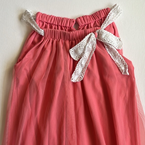 Peaches 'N Cream Coral Dress Girl's Size 8 - Picture 4 of 11